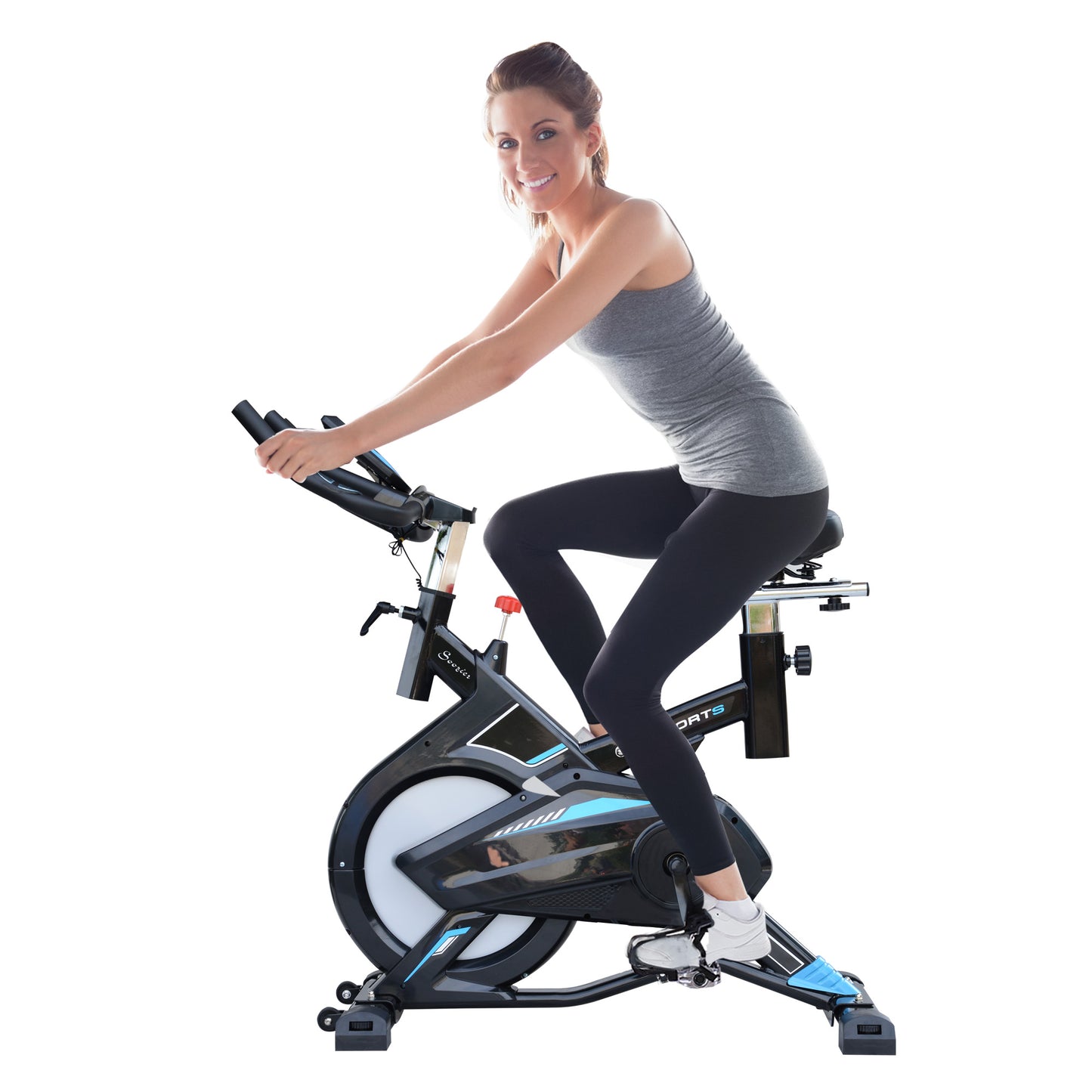 Soozier Indoor Cycling Bicycle Cardio Workout Trainer Heart Pulse