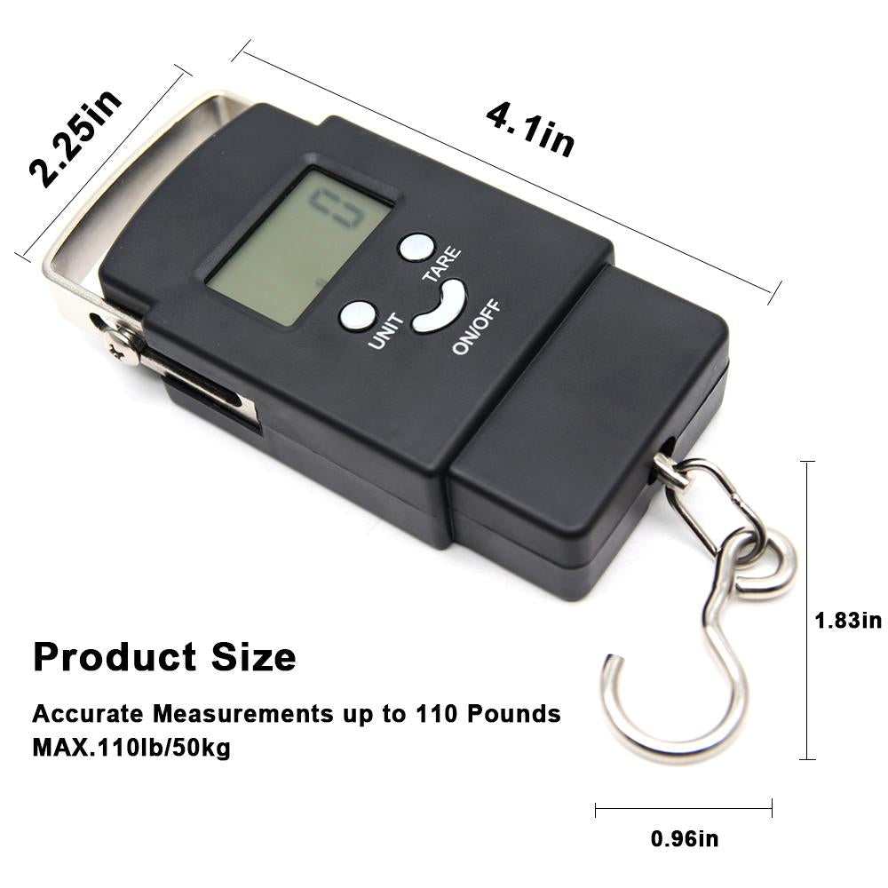 Fishing Weighting Steelyard Portable Electronic Hanging Hook Scale