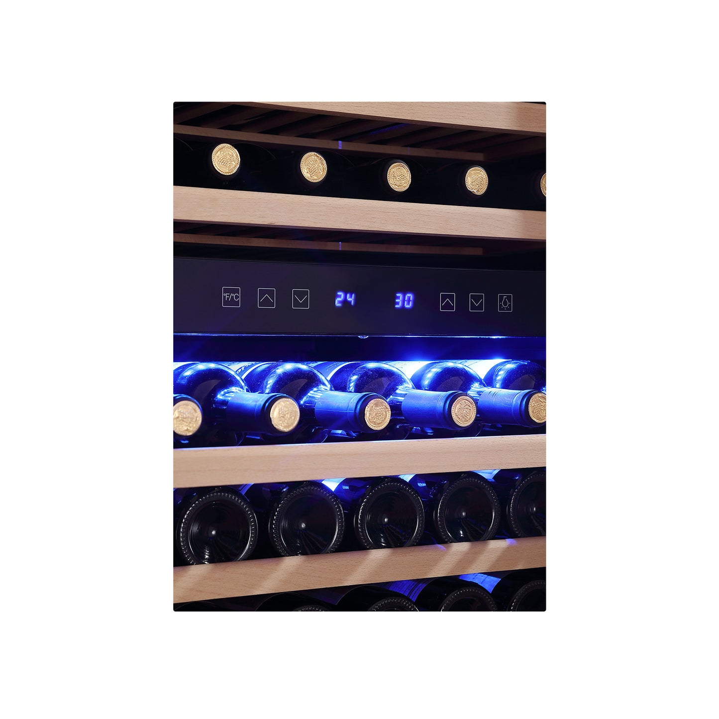 Empava WC08D Dual Zone Wine Cooler 70" Tall Wine Fridge
