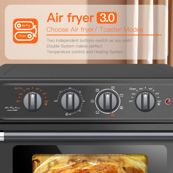7-In-1 Air Fryer Toaster Oven 24 Quart Convection Oven Toaster