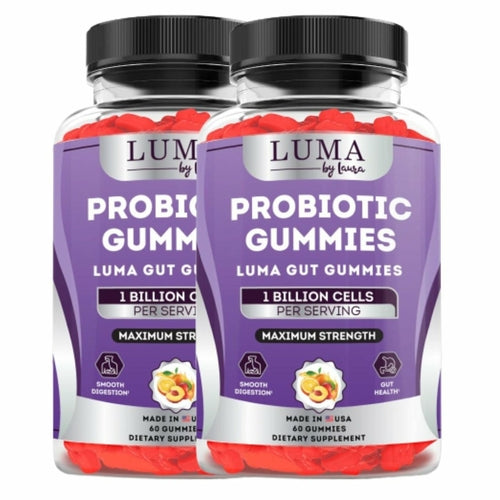 Luma Gut Gummies - Probiotic Gummies for Smooth Digestion, Gas &