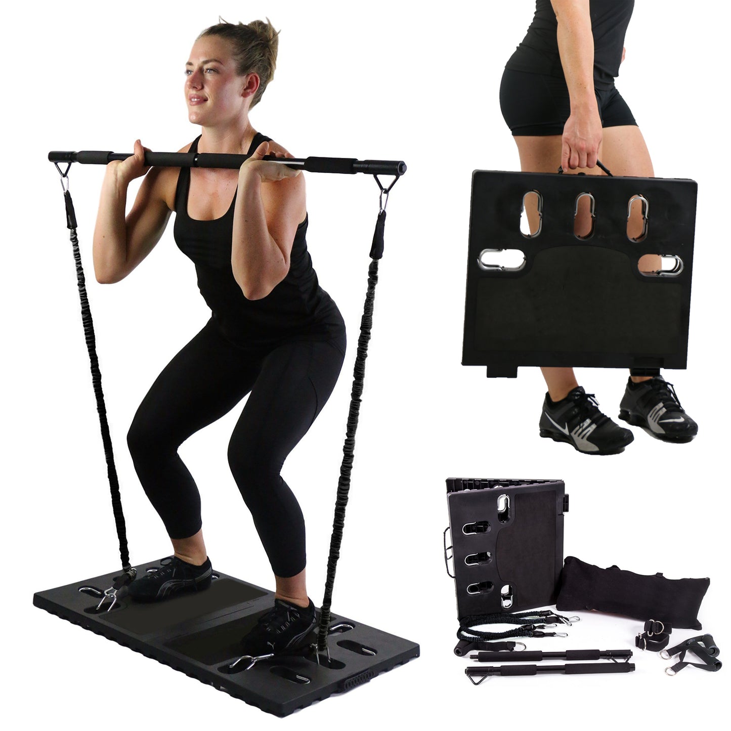 Full Portable Home Gym Workout with Resistance Bands